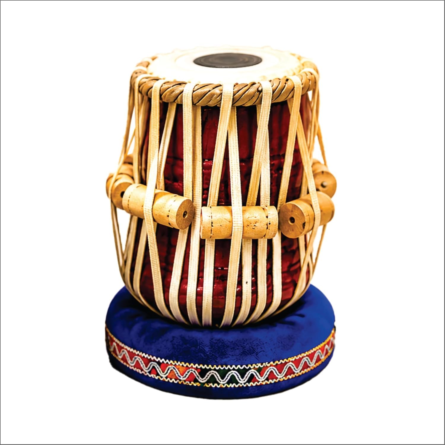 Steel Tabla Set, Basic Tabla Drums Set, Steel Bayan, Dayan mit Hammer, Kissen und Bezug - Perfekte Tablas für Schüler und Anfänger und Profis, Indisches Musikinstrument Tabla Set