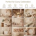 Atpata Funky #1 Elegant Caramel Colour JUMBO 40 INCH Number Balloons Set | 0 to 9 Digit Shapes | Decorative Balloons for Milestones & Celebrations gallery image