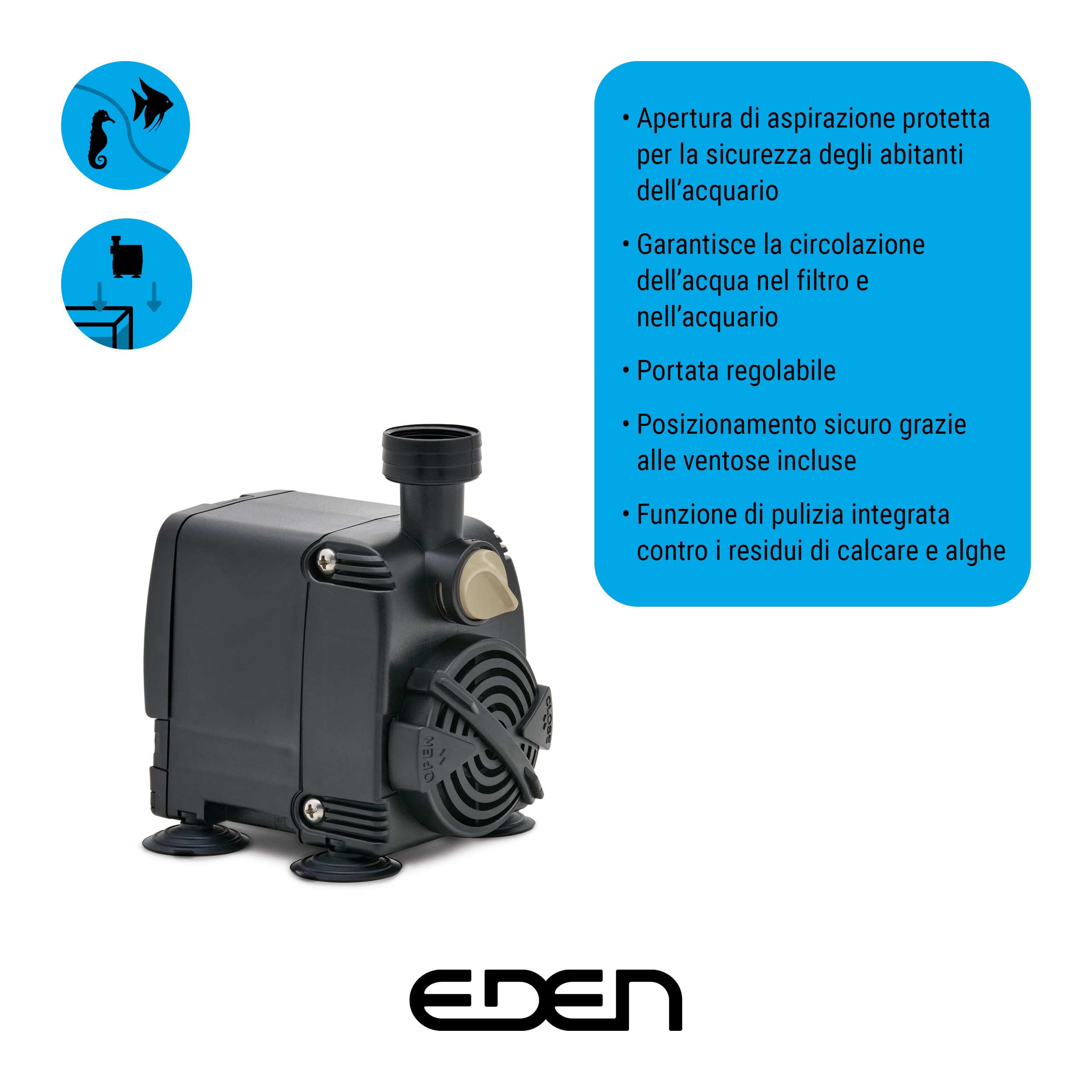 EDEN PAS 2000 Pompa per acquario