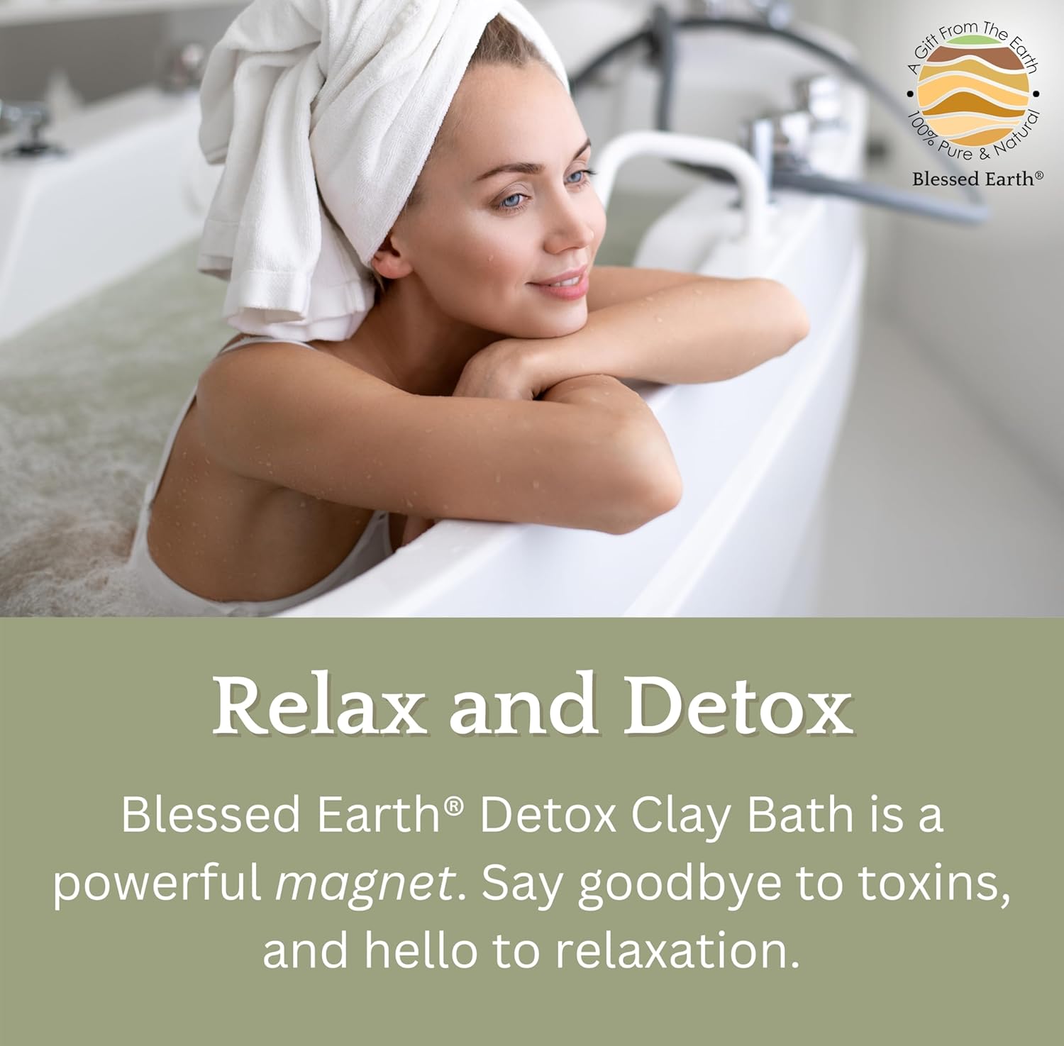 Blessed Earth Detox Clay Bath, 100% Pure Sodium Bentonite Therapeutic Grade – Cleansing and Purifying, by Evenbetternow LLC, 4 lb (64 oz) - Image 3