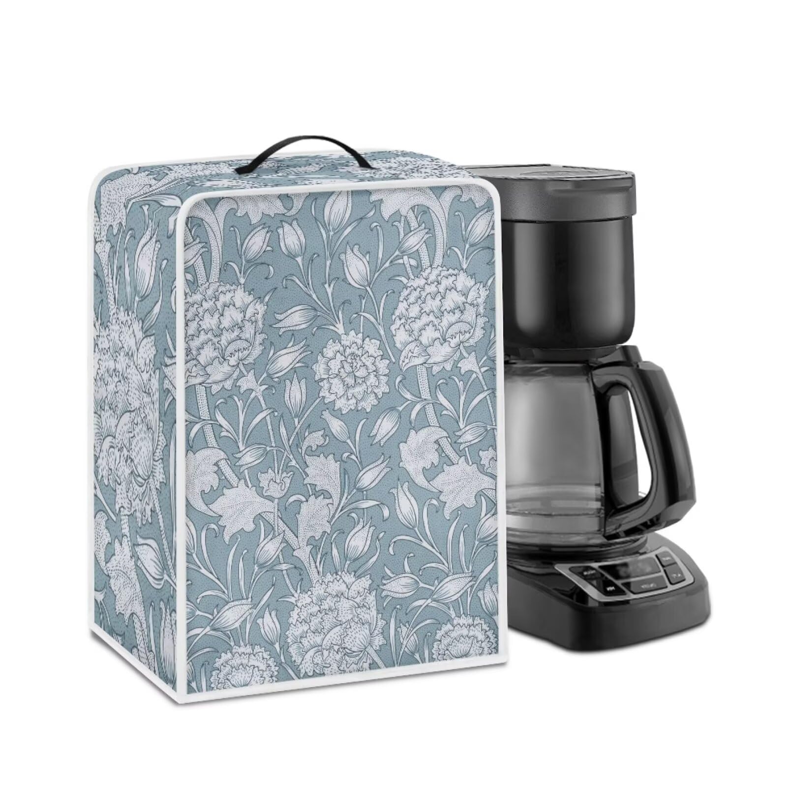 Coffee Machines Covers - Dust Resistant Protective Covers For Coffee Makers, Blender, Mixer, Juice Machine - Dust Proof, Washable William Morris Blue