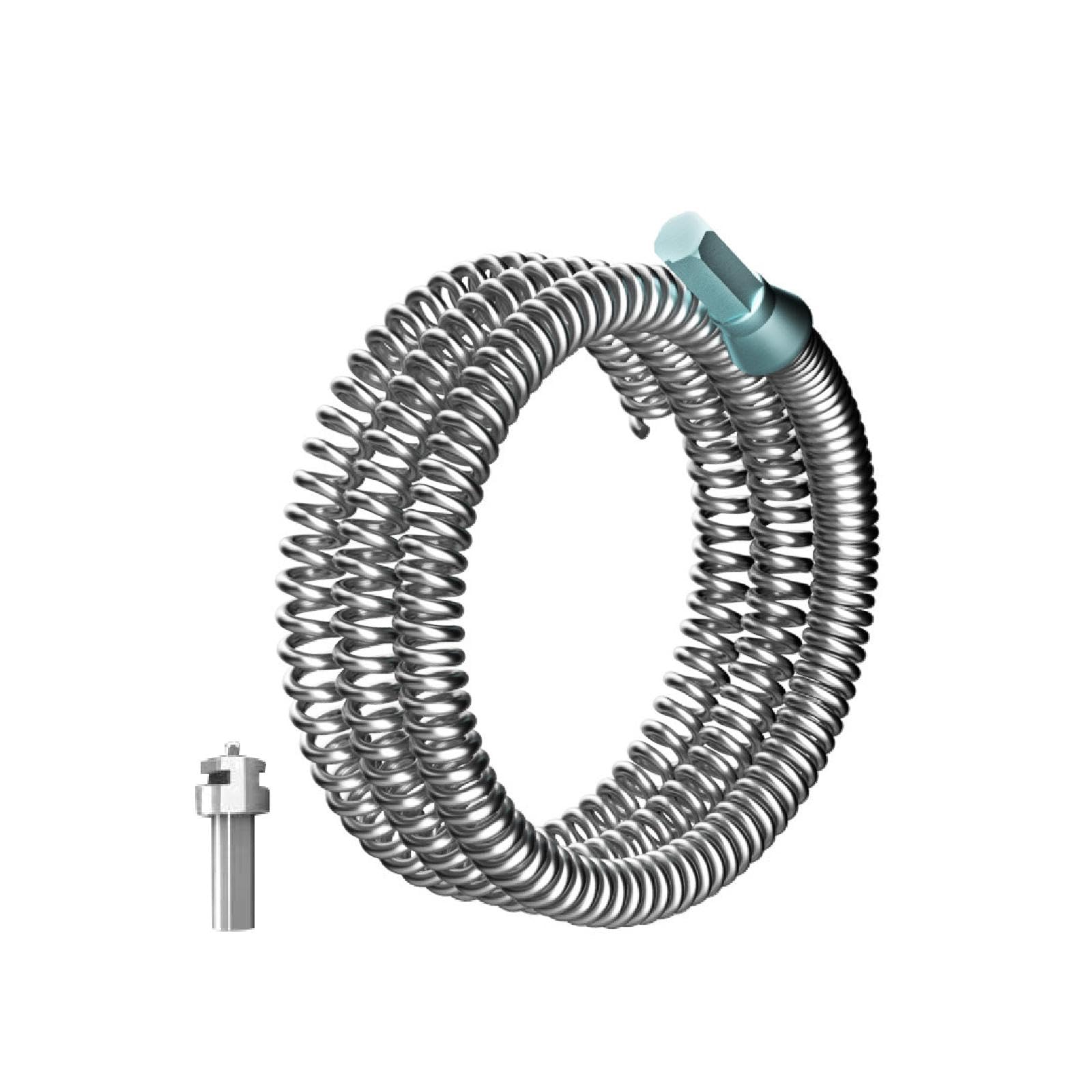 SECRET DESIRE Drain Snake Cable Practical Sink Unclogging Tool for Bathroom Toilet Bathtub Length 2m-image-5