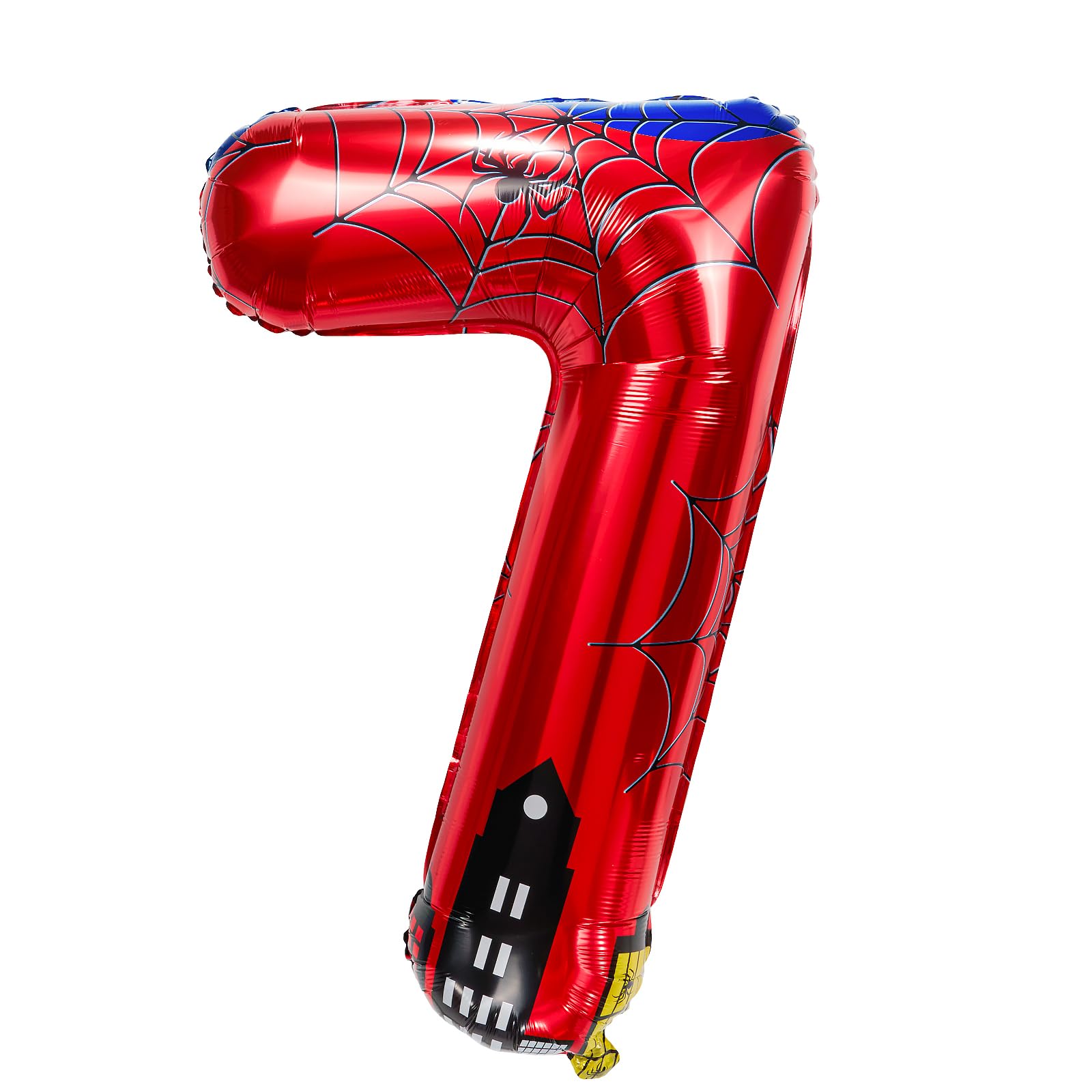 40 inch spider theme number foil balloons, children's party balloon supplies with classic numbers 1 to 9, birthday decoration supplies,number large balloons for spider theme parties (7)