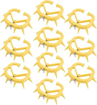 Sonew Sturdy Calf Weaning Nose Rings with Spiked Design for Effective Suckling Prevention | Quality Adjustable Plastic Weaner Rings | and Reusable
