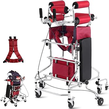 Single Leg Walker, Walker for Seniors, Hemiplegia Rehabilitation Standing Frame Adult Walking Aid for The DisabledMen's
