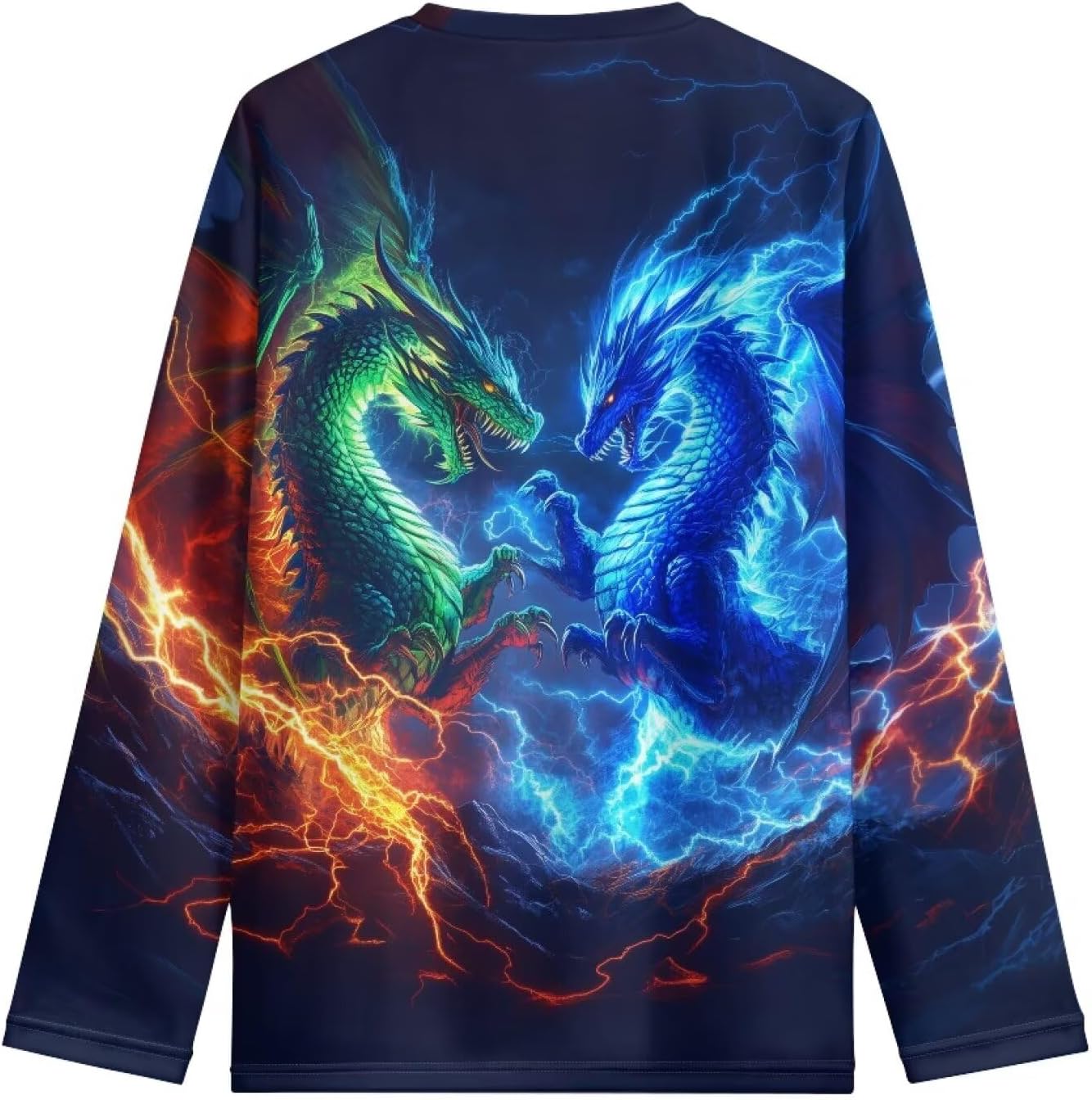 Long Sleeve Shirts for Boys Athletic Shirts Crewneck Pullover Tops 3-16 Year Old