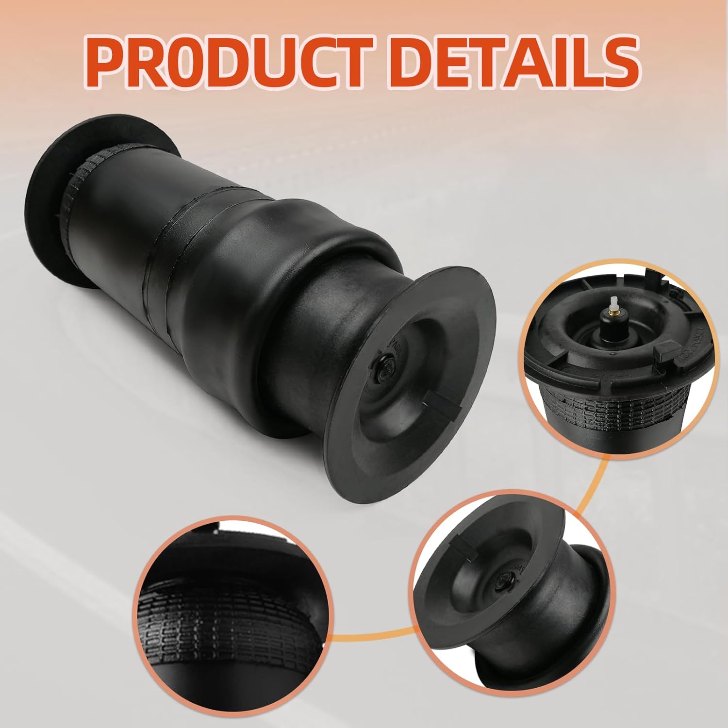 Air Suspension Spring Bag Rear Compatible with 2002-2009 Chevy Trailblazer GMC Envoy, 04-07 Buick Rainier, 03-08 Isuzu Ascender, 07-09 Saab 9-7X, 25815604 15125532 15276029