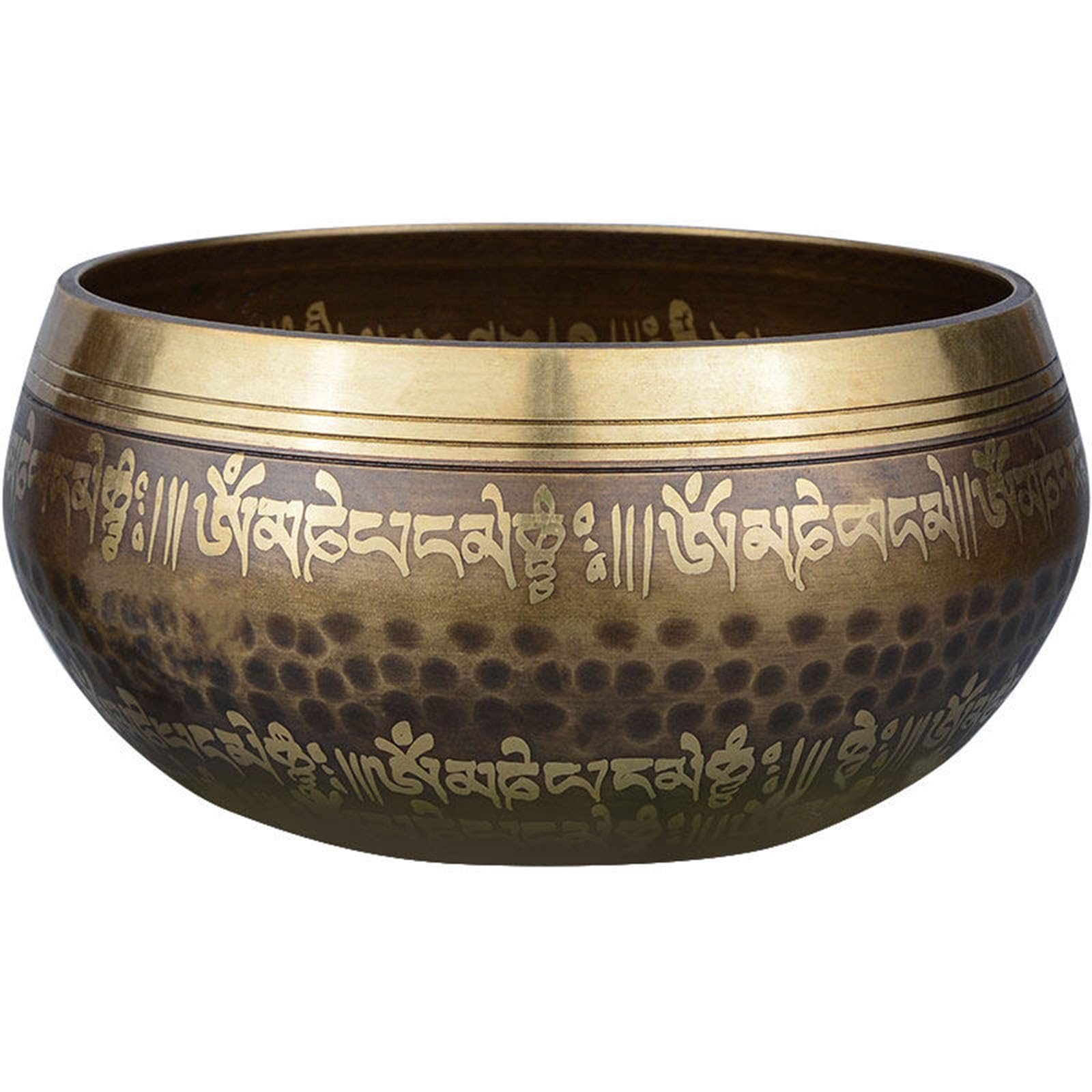 Cuencos tibetanos de 12,7 cm – Cuenco de meditación con cojín de seda y mazo – para curar chakras, yoga, atención plena