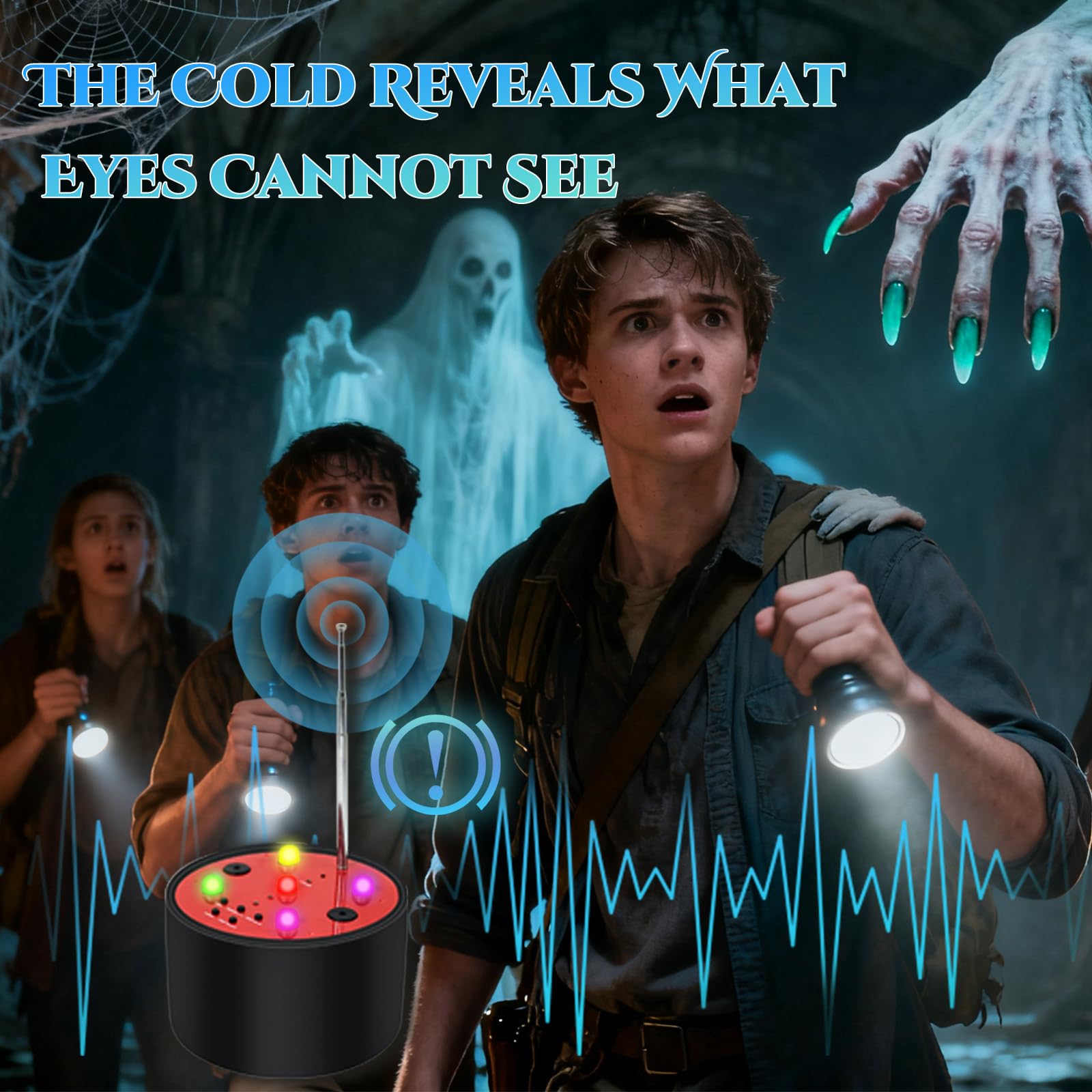 Attrezzatura da caccia fantasma, briidea Paranormal Detection Tool Kit con maggiore sensibilità e rilevamento della deviazione della temperatura, progettato per esplorazioni di Halloween e