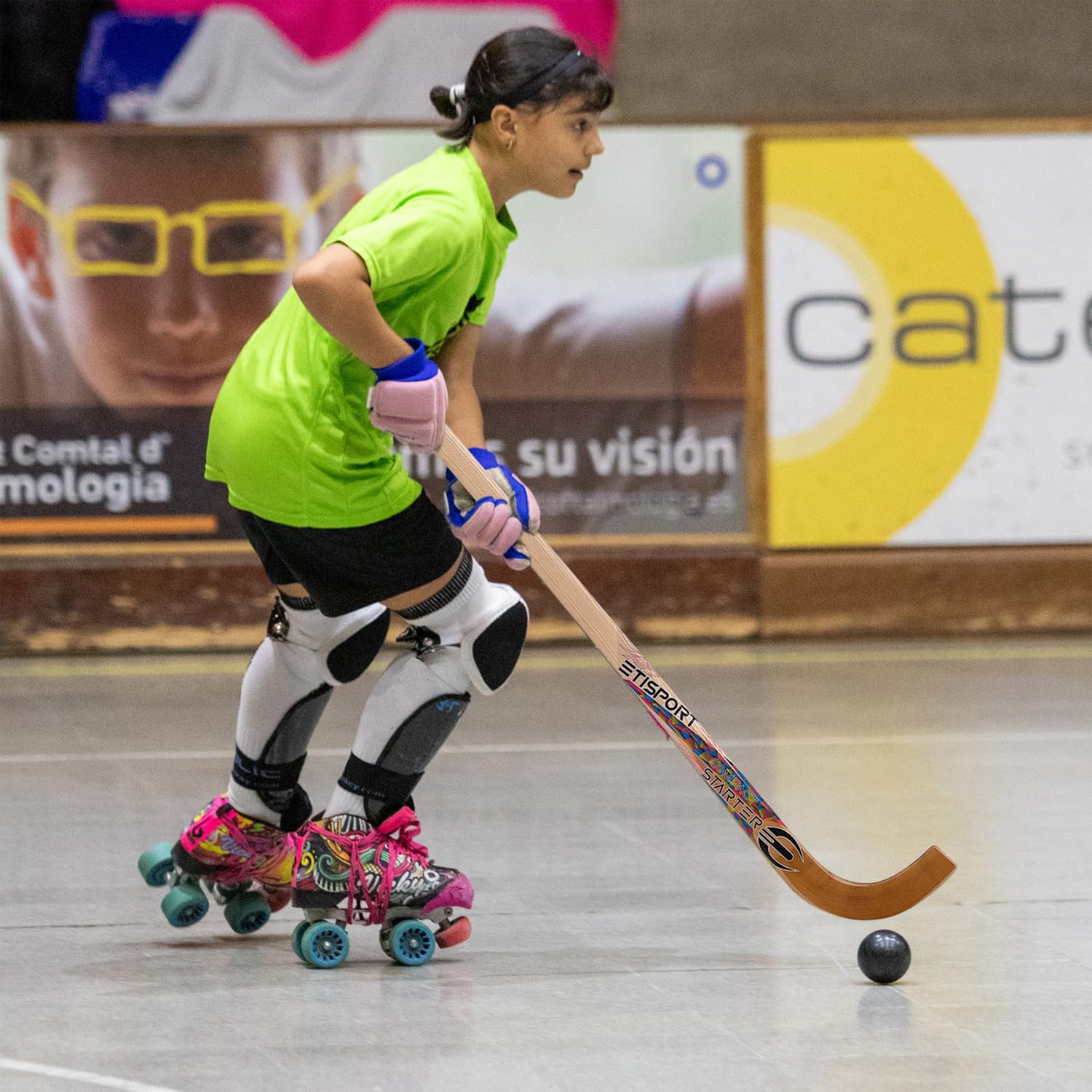 ETISPORT Stick Hockey Patines Compact Starter Reforzado Jóvenes Dimensiones Estándar