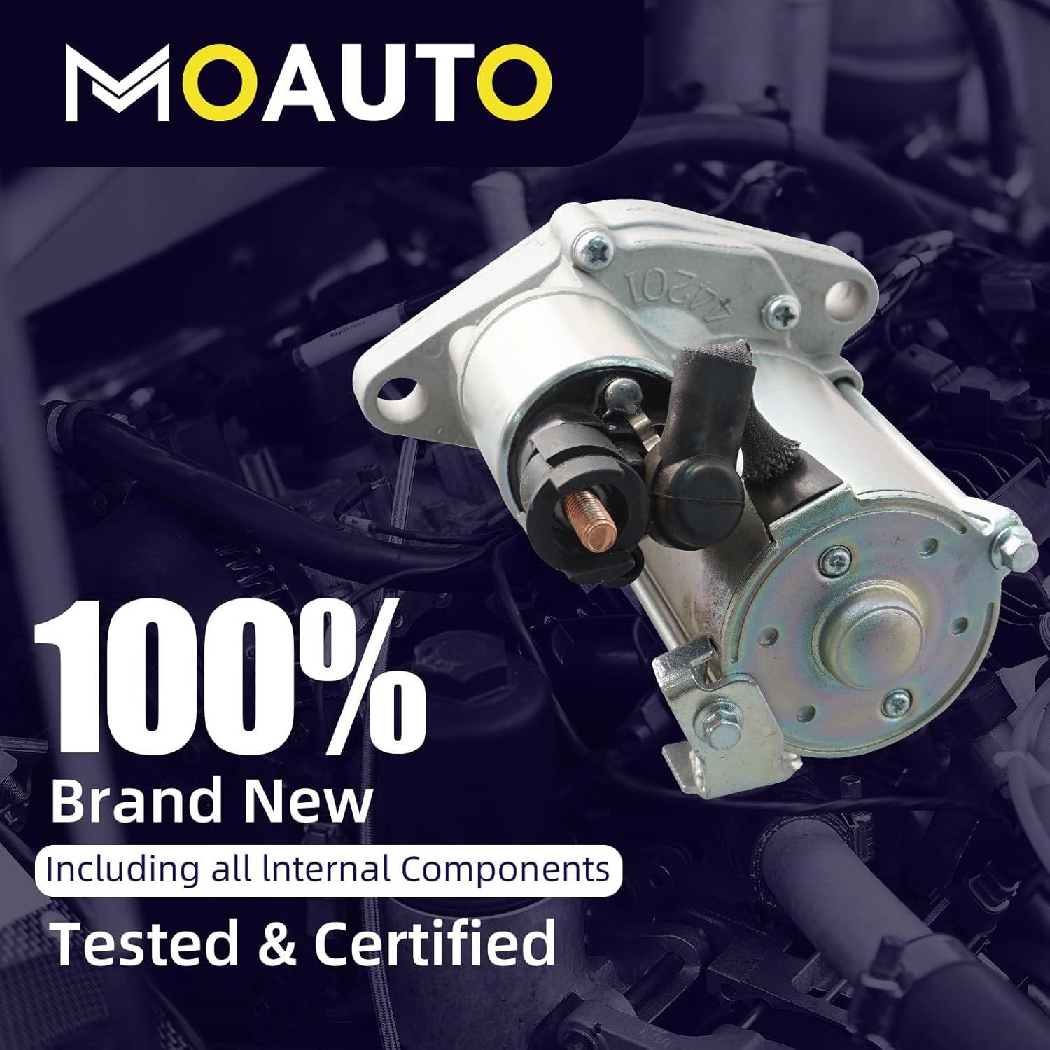 Starter Motor Replacement 17728N 17728 06312P8A5050 31200P8AA01 SM422-01 Compatible with Honda Accord 1995-2007 Odyssey 1999-2006 Pilot 2003-2005 Acura MDX 2001-2002 TL 1999-2003 CL 2001-2003