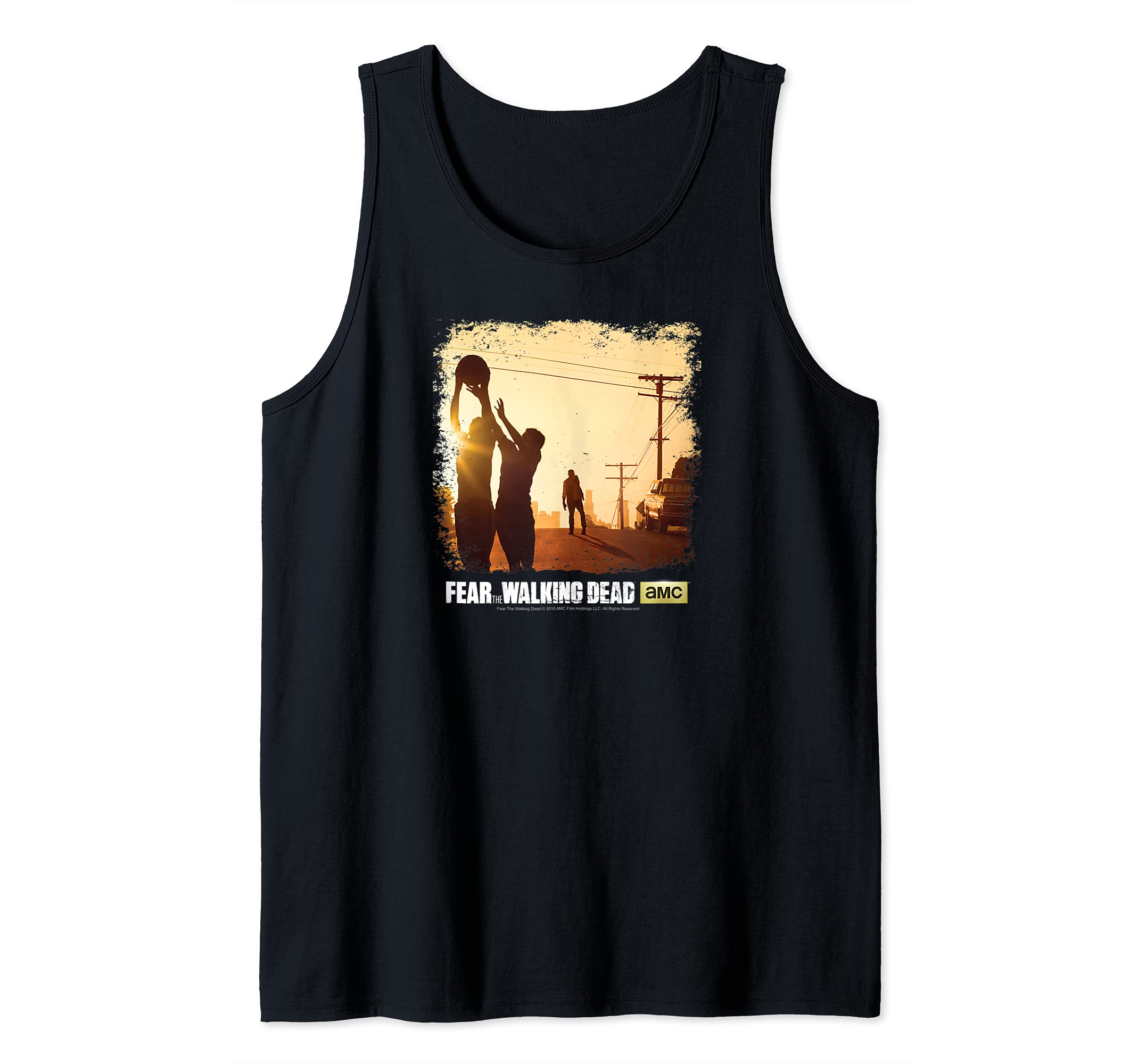 Fear The Walking Dead Pick Up Basketball Tank Top, Black