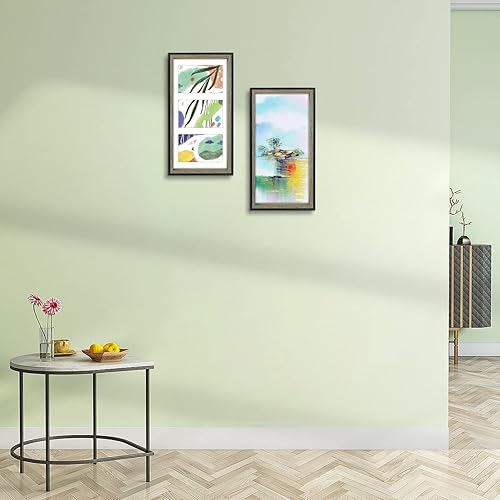 Miniatura 8 de Golden State Art, Marco de fotos de collage de 7 x 14 pulgadas con tres aperturas de 4 x 6 pulgadas, pantalla horizontal y vertical, marcos rústicos