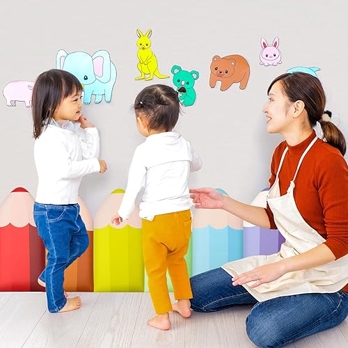 Miniatura 2 de Acolchado de pared con forma de lápiz 3D anticolisión para niños, 23.6 x 11.8 pulgadas, paneles de pared tapizados para despegar y pegar, paneles de