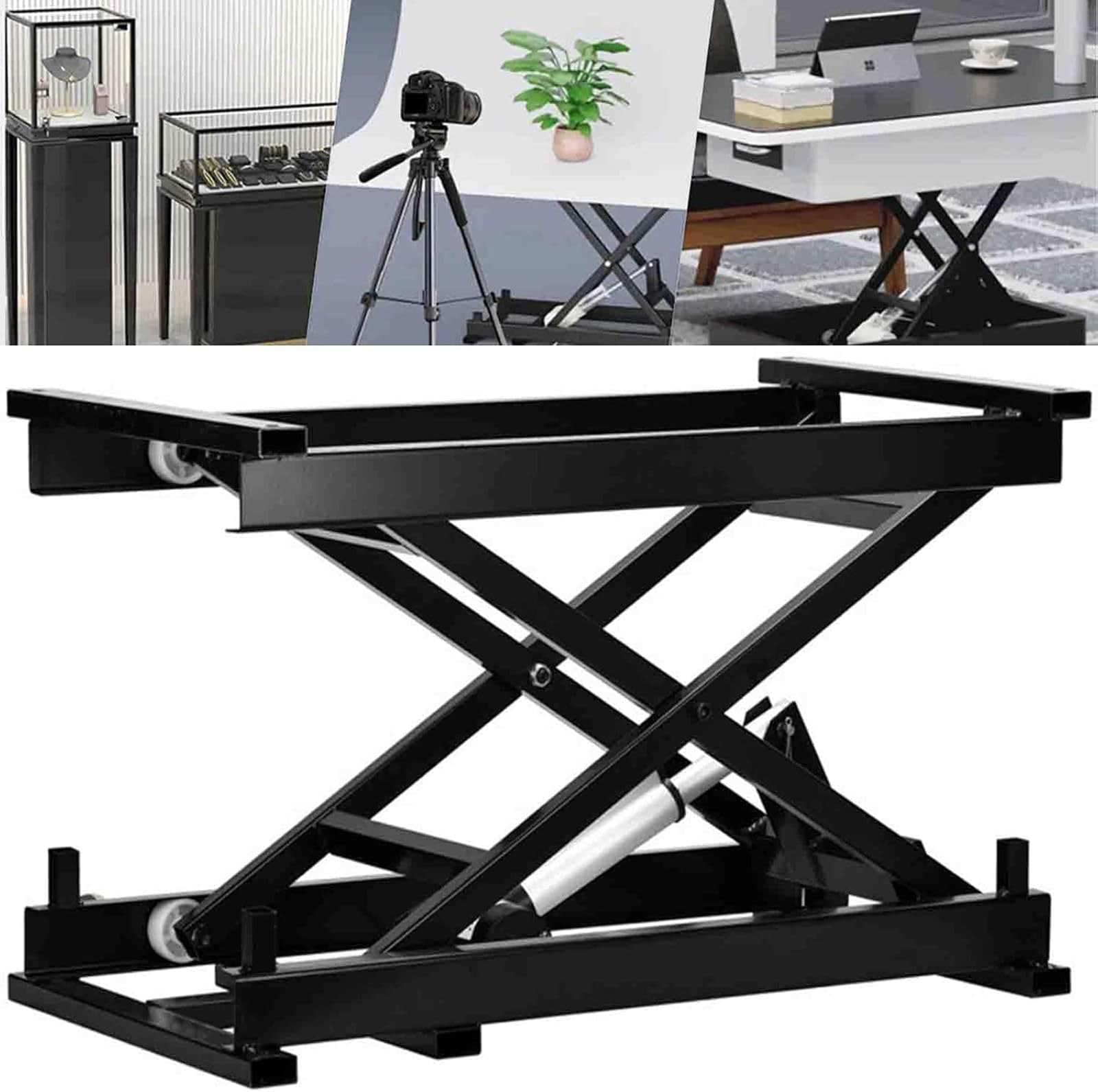 Élévateur de table basse électrique – Support de levage réglable pour table de salle à manger – Station de travail pliable en fer pour maison intelligente plate-forme filaire polyvalente.