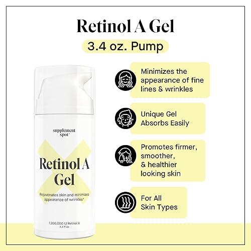 Miniatura 2 de Retinol-A Gel - Hidratante de retinol antienvejecimiento que repara líneas finas y arrugas – Uso diario para una piel más suave, firme y más joven –