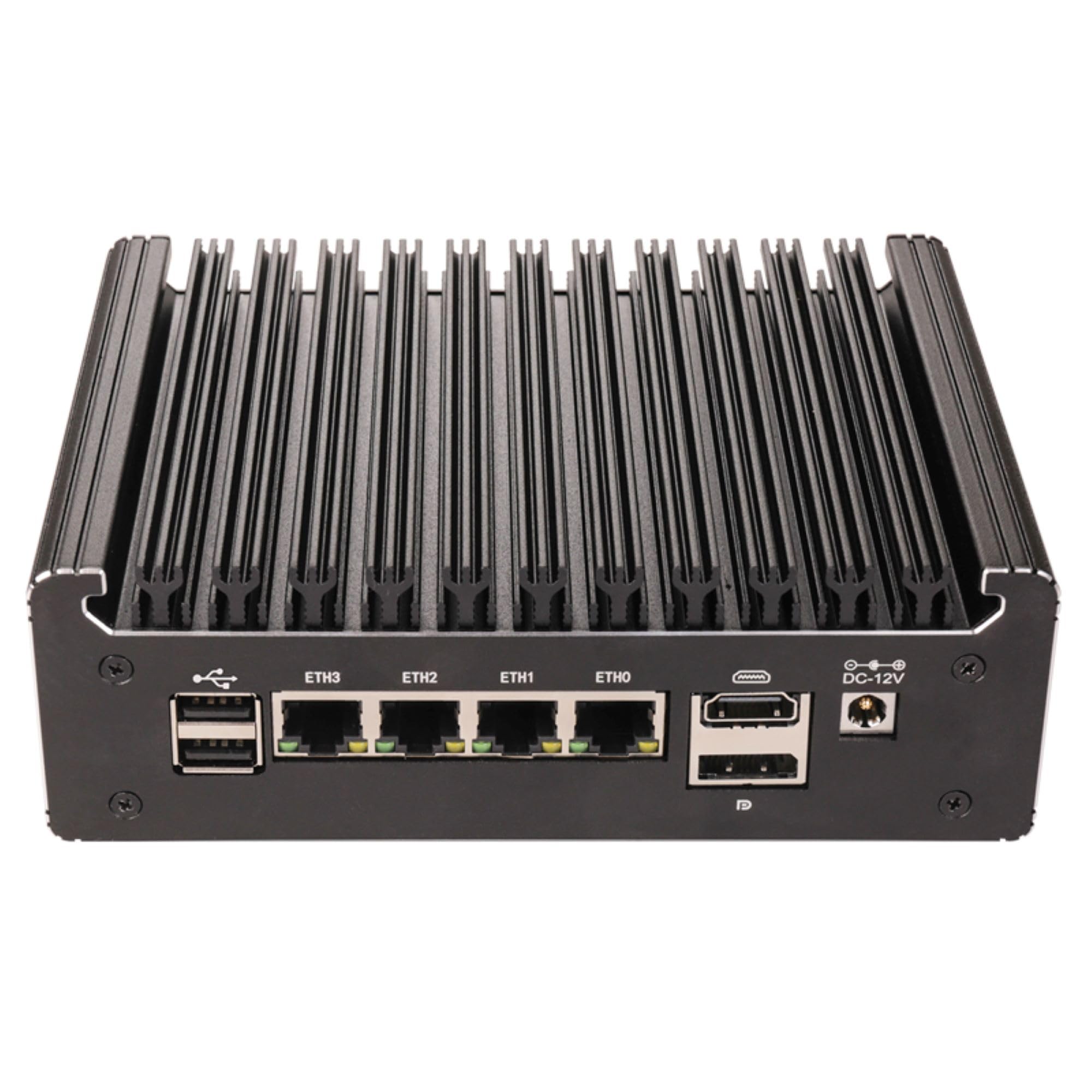 N150 Firewall Micro Appliance, Mini PC, Nano Computer, Router Compatiable with Pfsense OPNsense 16G RAM 256G SSD, 4*i226-V RJ45 Console AES-NI