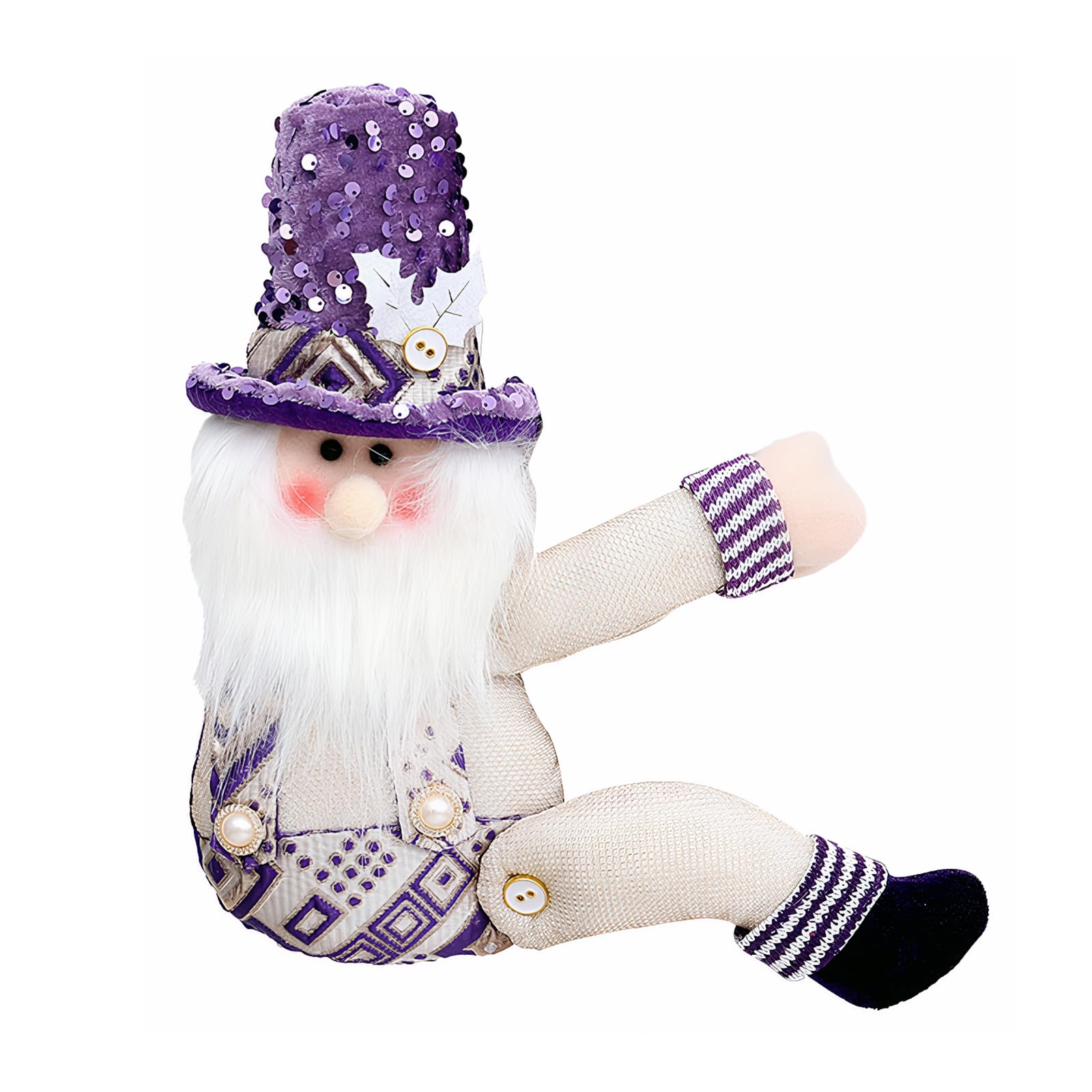 Alzapaños de cortina de Navidad con muñeco de nieve y Papá Noel para tu hogar