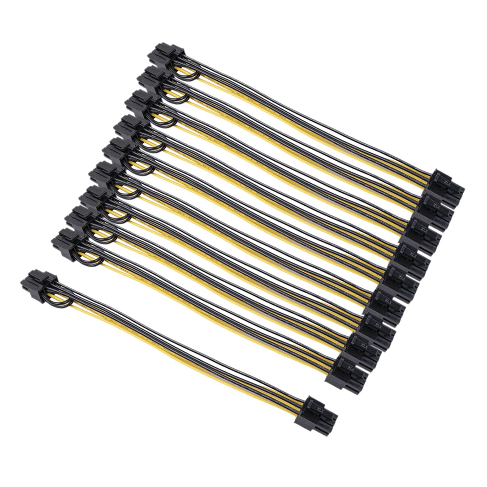 Lyla Pci Express Pci-E 6 Pin Female to 6+2 8 Pin Female Gpu Cable Adapter 10Pcs-picture-12