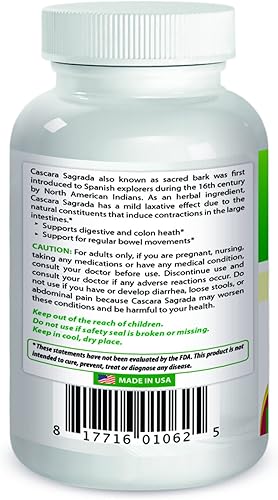 Miniatura 2 de Best Naturals Cascara Sagrada 450 mg 250 cápsulas