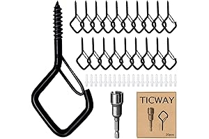 20 Pack Gutter Hooks for Hanging String Lights and More