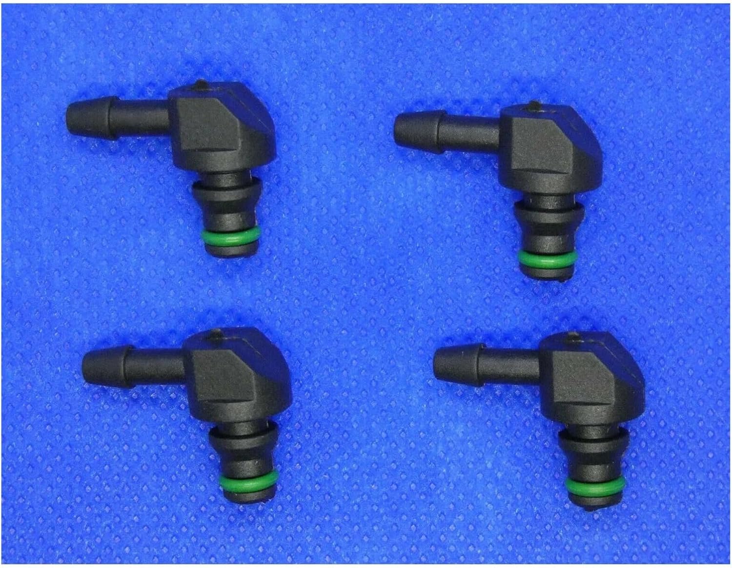 Compatible with Bosch 110 4Pcs Common Rail Diesel Fuel Injector Return Pipe Connector Leak Off T Pipe L Pipe Injector Accessory Parts(3xT 1xL)