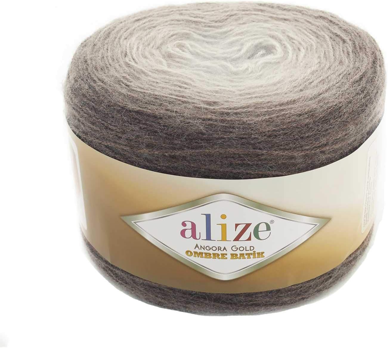 20% Wool 80% Acrylic Soft Yarn Alize Angora Gold Ombre Batik 1skn 150gr 902yds Thread Crochet Lace Hand Knitting Turkish Yarn (7243)