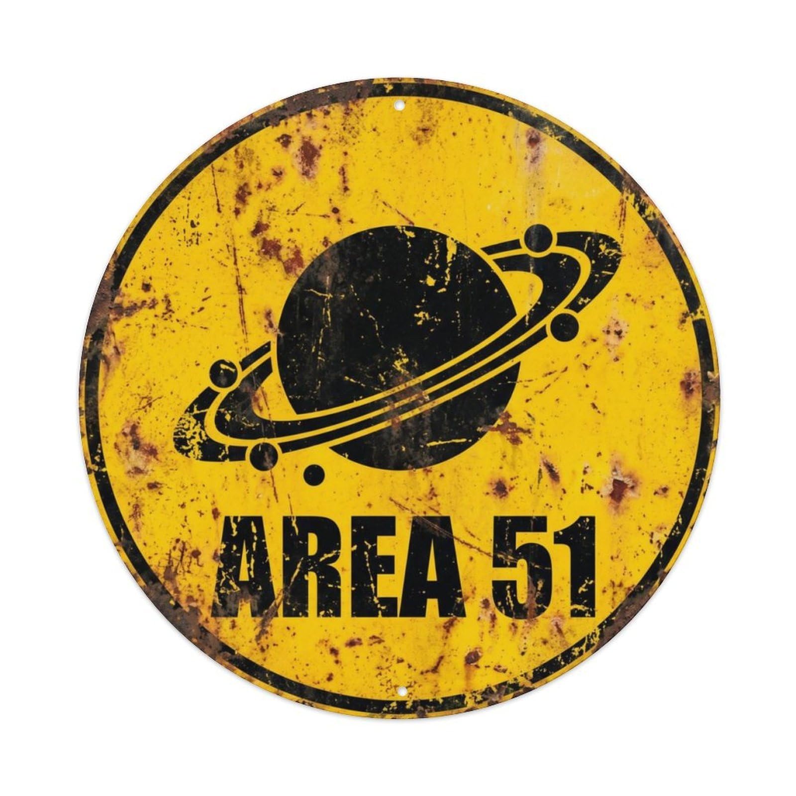 Alien Area 51 WorldMetal Tin Sign