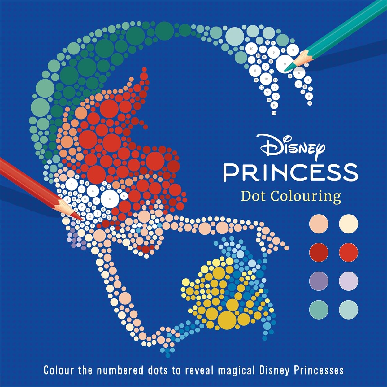 Disney Princess: Dot Colouring (Colour-by-numbers)