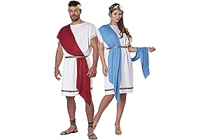 Adult Party Toga Costume - Perfect for Couples Halloween Festivities