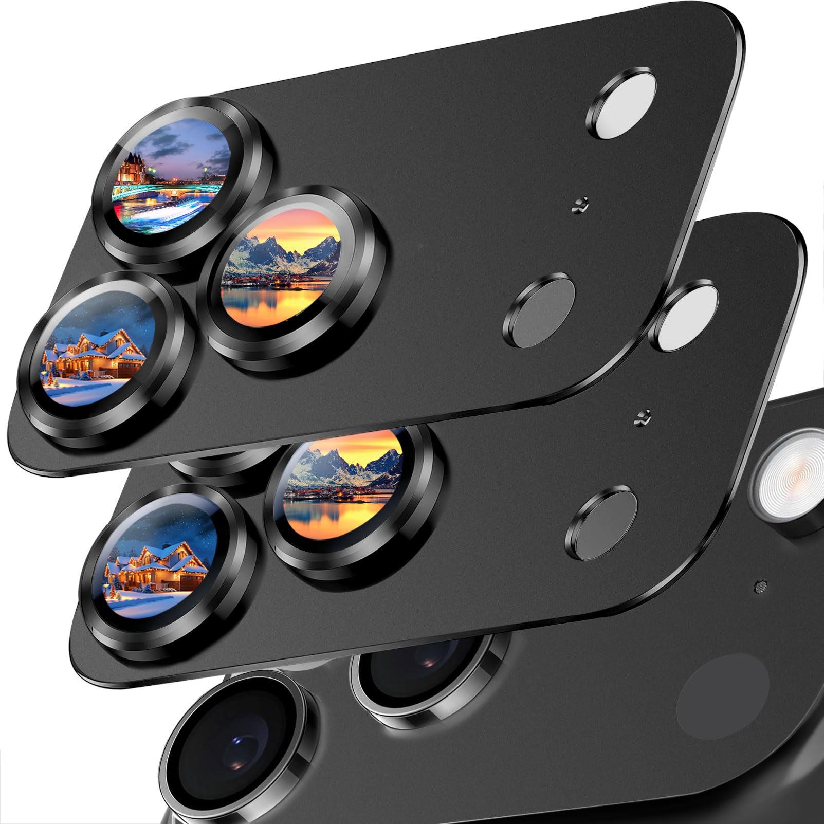 Photo 1 of SiHPuoy Camera Lens Protector for iPhone 17 Pro Max, Black