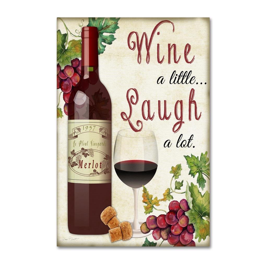Wine 1 by Jean Plout, 22x32-Inch Canvas Wall Art