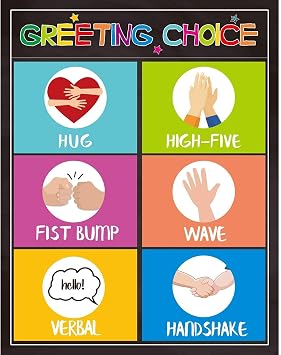 Greeting Choice Classroom Rules Poster Back to School Classroom Decorations 11 X 14 for Preschool Middle High School Classroom Decor