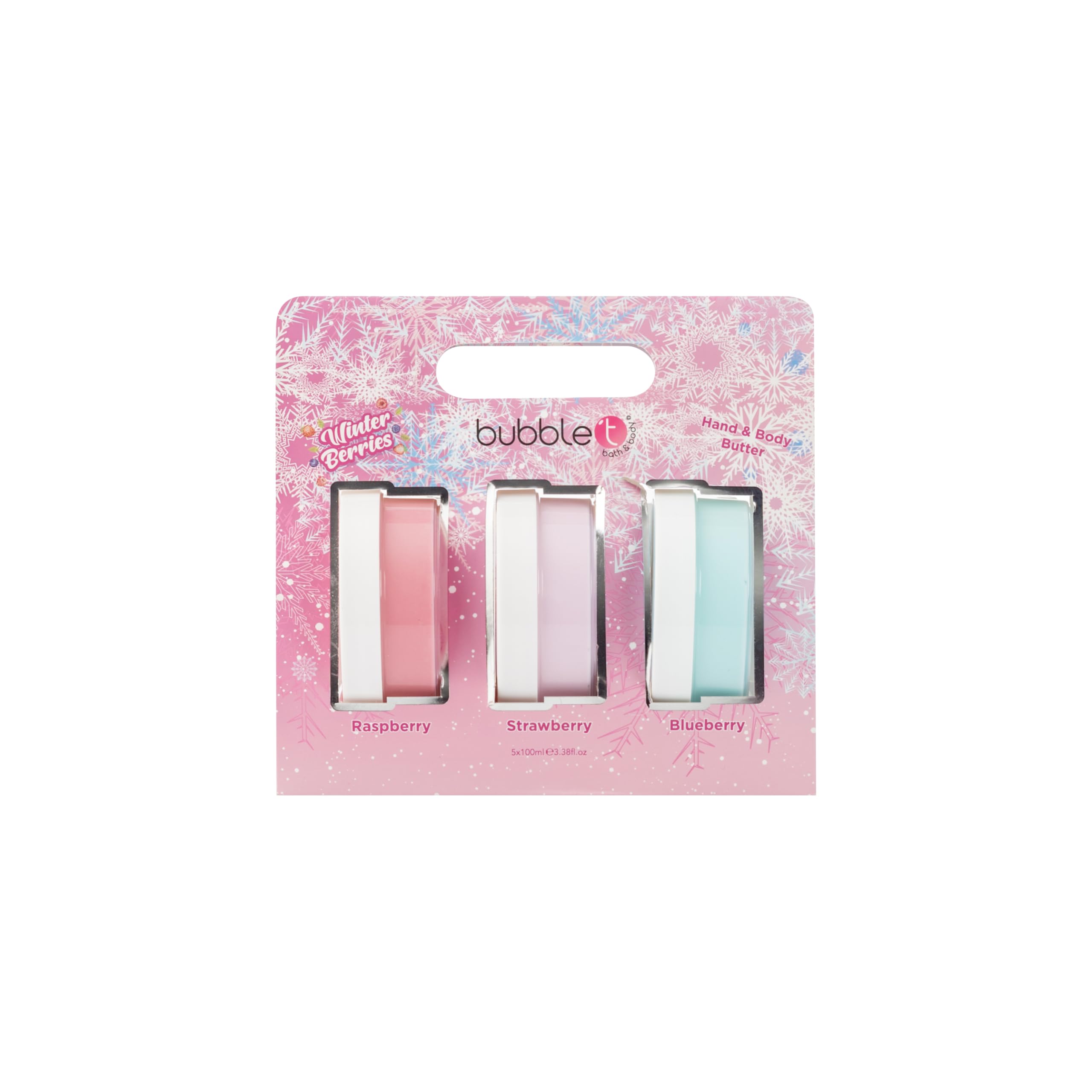 Bubble T Cosmetics, Winter Berries Body Butter Set, 3 x 100g Body Butter