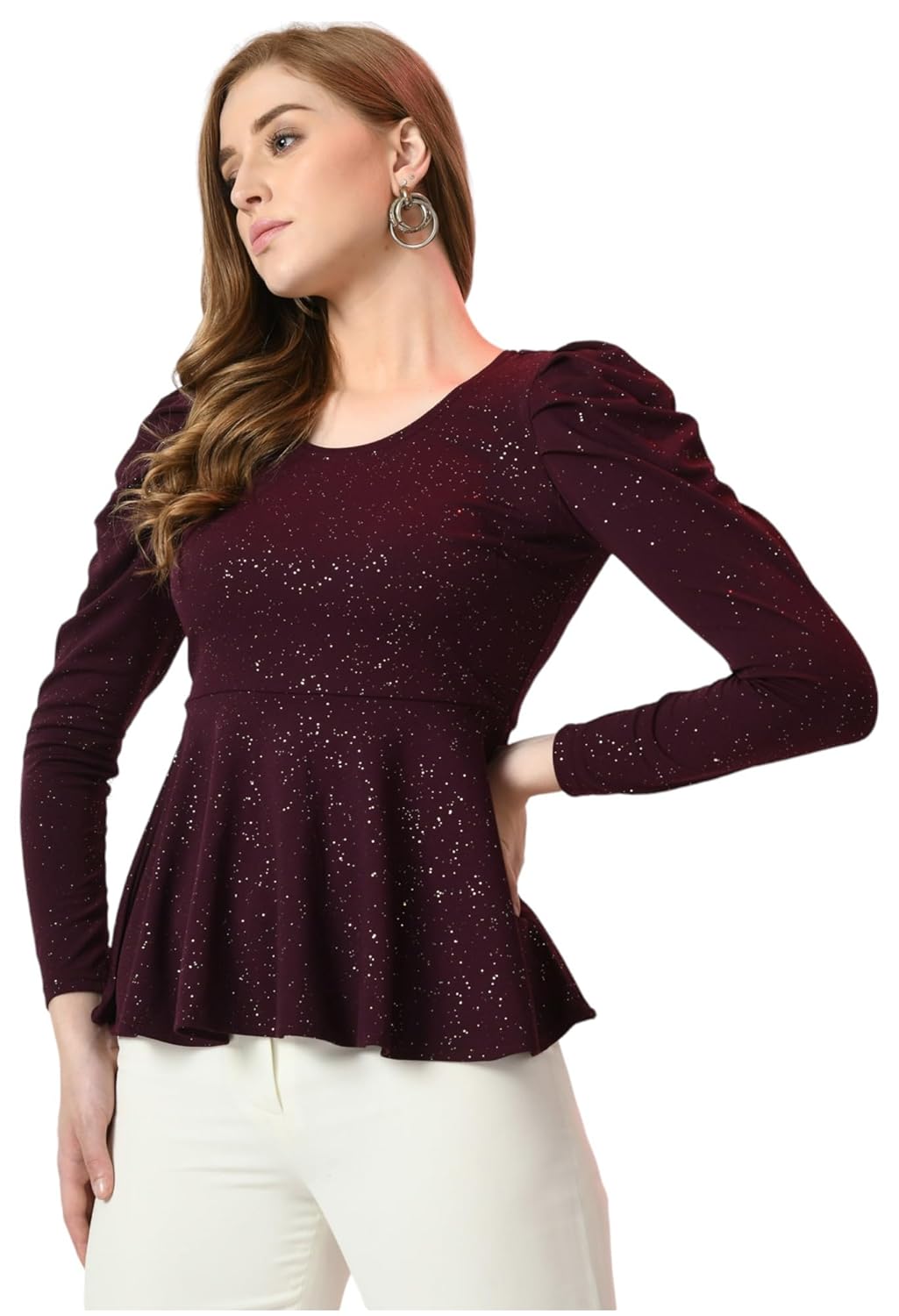 IUGA Women’s Solid Regular Fit Tunic Shirt