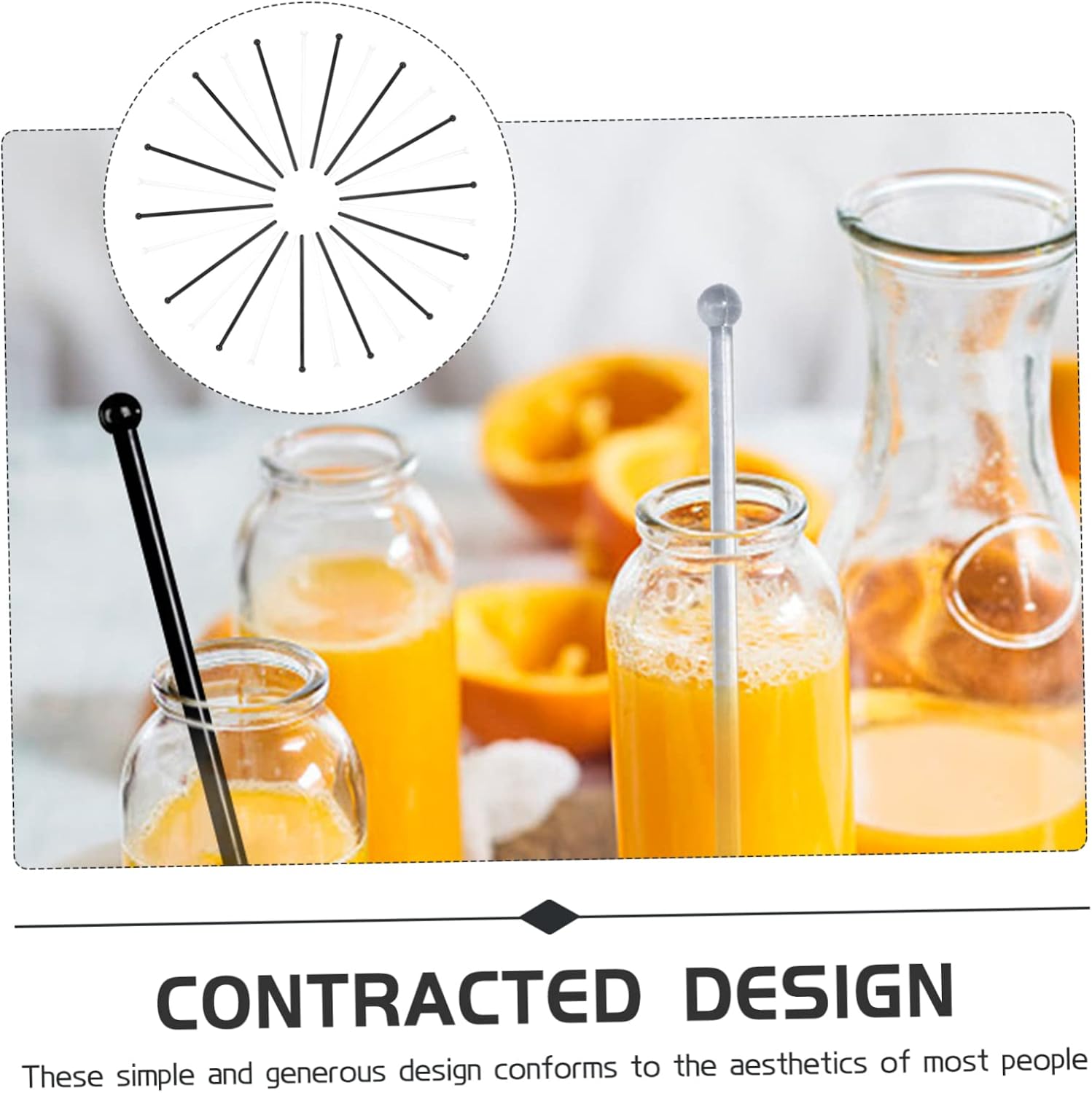 48pcs Stirring Sticks Reusable Bar Mixing Rods for Cocktails Juices and Coffee Hot Cold Drinks Easy to Clean for Home and Professional Bartending