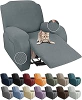 Vista 44 de JIVINER Fundas de sofá reclinable de 8 piezas, fundas elásticas de jacquard para sofá reclinable, fundas para sala de estar, protector suave de 3
