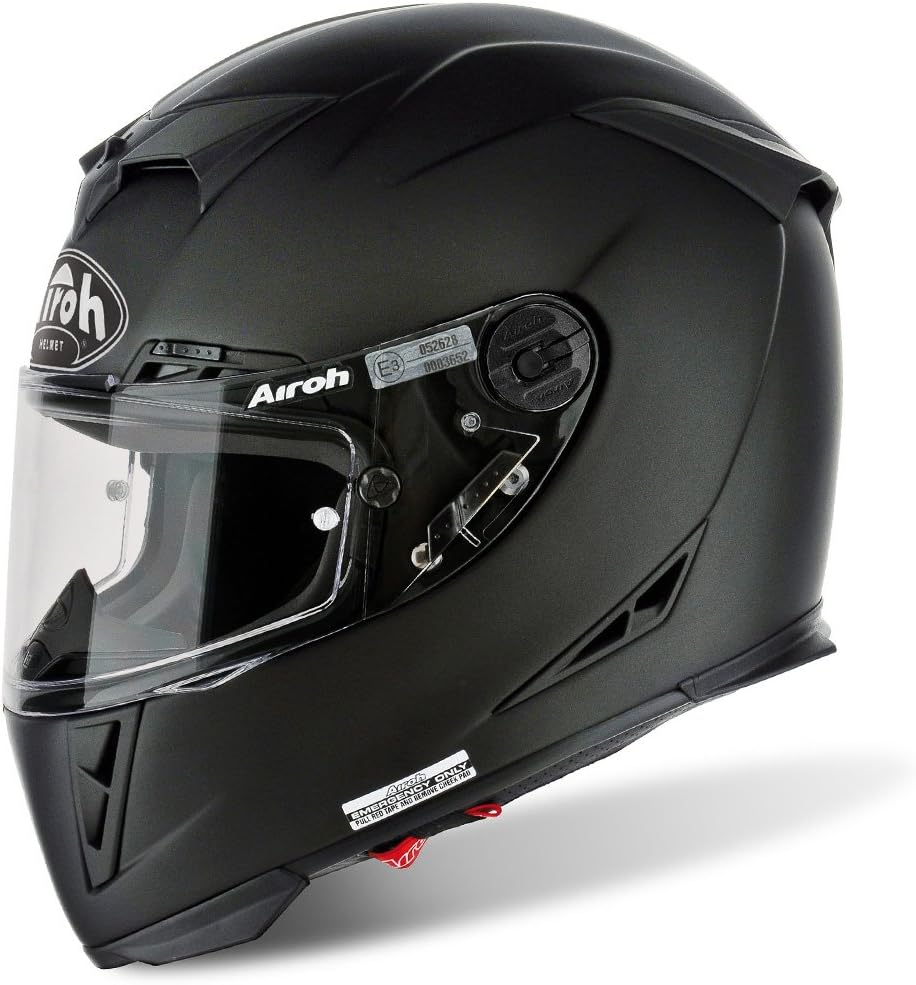 Airoh GP500 Full Face Motorcycle Motorbike Helmet Lid- Plain Matt Black - M