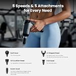 Bob and Brad T2 Gun de massage, puissant pistolet de massage musculaire 4000mAh pile 10mm Amplitude, masseur de percussion avec USB-C Charging pour le dos du muscle du corps de l'épaule, Handheld Massager Cadeaux pour les hommes Femmes