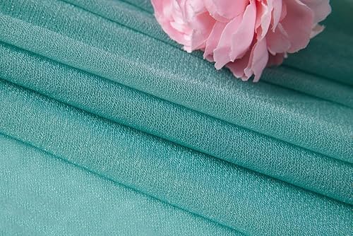 Mohoeey Tela de cortina de arco de boda de 20 pies, cortinas de fondo transparentes para decoración de boda, ceremonia, fiesta, techo, decoración