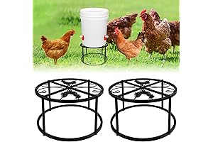 2-Pack Chicken Water Stand: Durable Iron Supports for Coop Poultry, Indoor & Outdoor