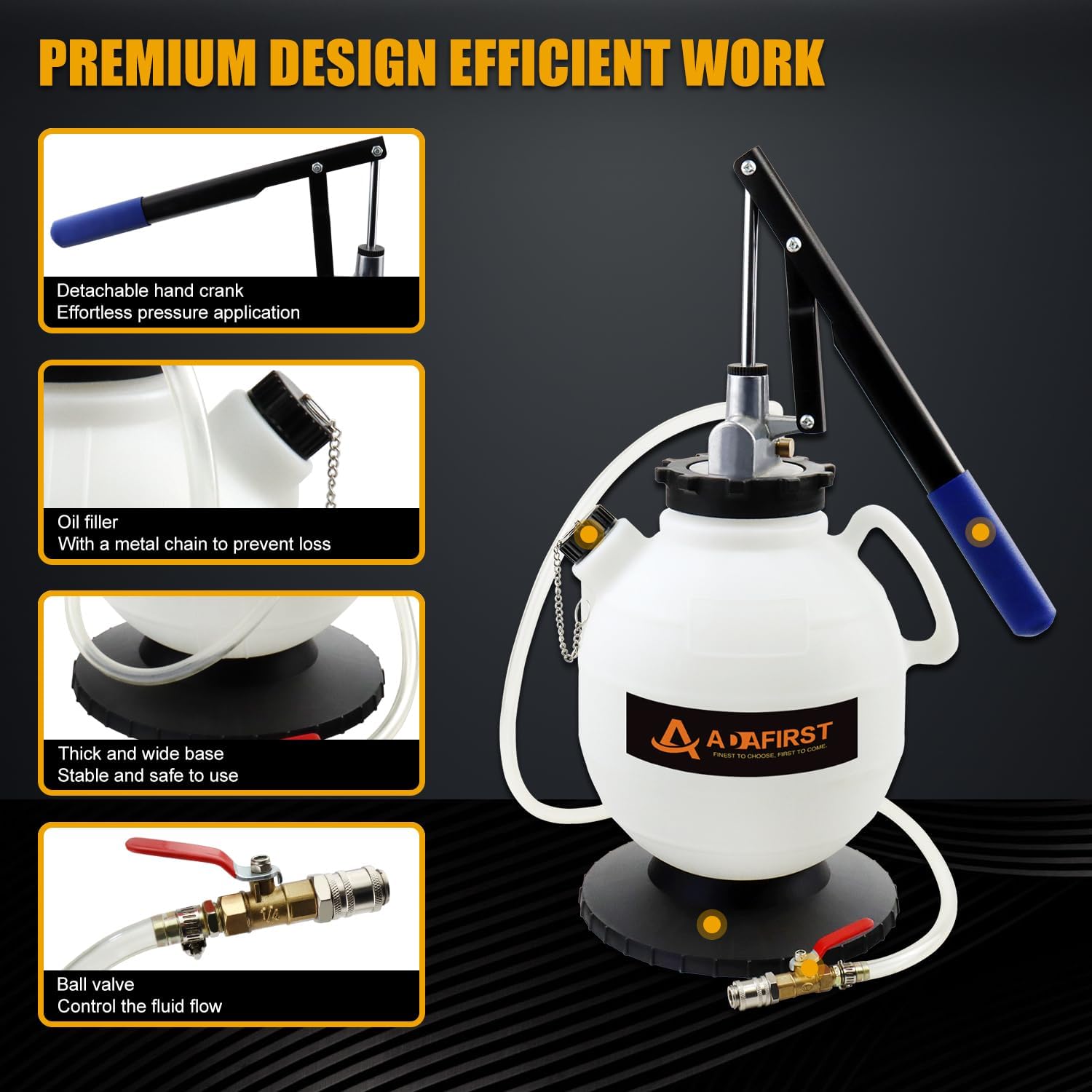 Automatic Transmission Fluid Pump ATF Refill Tool Kit, 7.5L Manual Automotive Oil Transfer Filler System with 15PCS ATF Adapters Fit Audi Mercedes Benz VW Ford BMW Infiniti Nissan Volkswagen