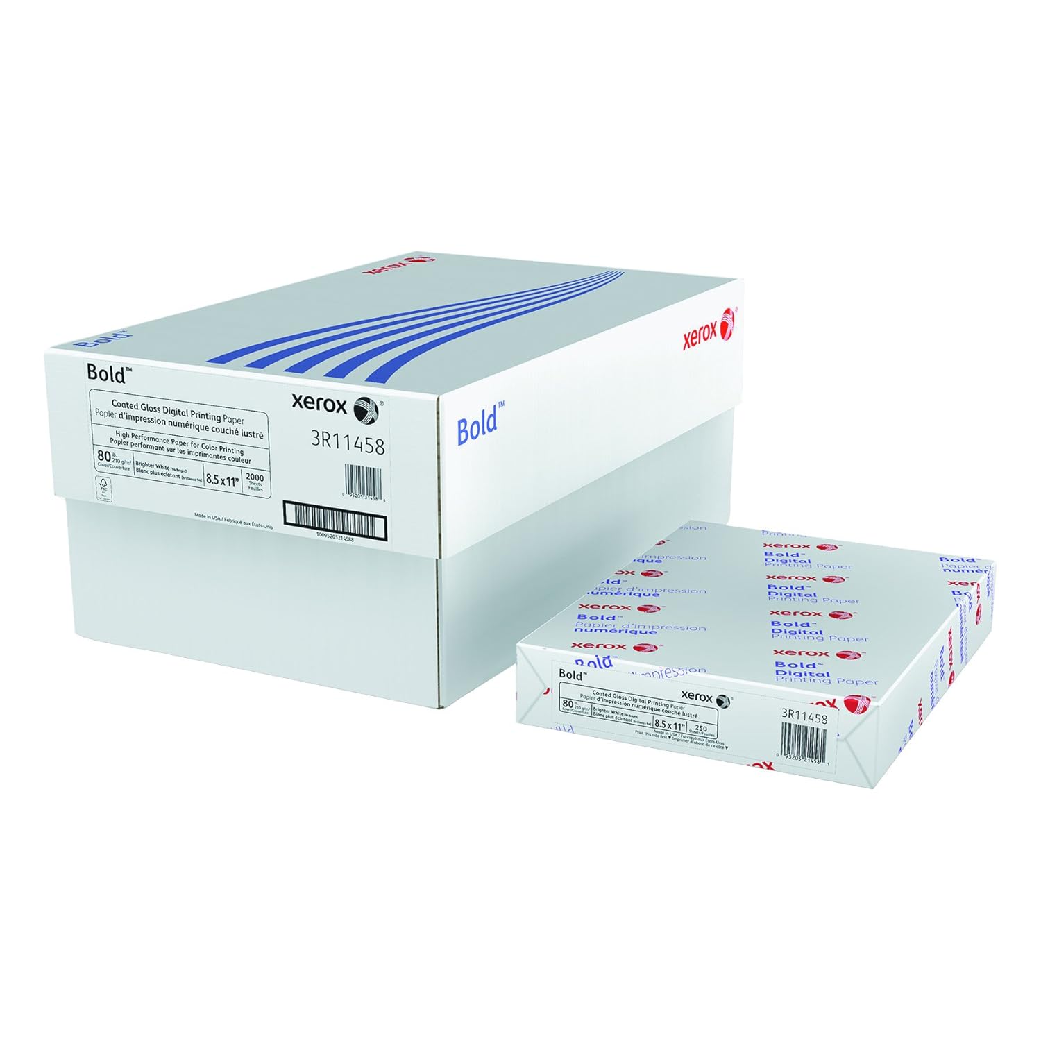 Xerox 3R11458 Digital Color elite Gloss Cover Stock, 80 lb, 8 ½ x 11