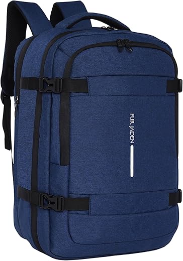 FUR JADEN 40L Weekender Travel Laptop Backpack with Anti Theft Pocket, Organizer, 15.6 Inch Padded Laptop Sleeve and Dual Handles
