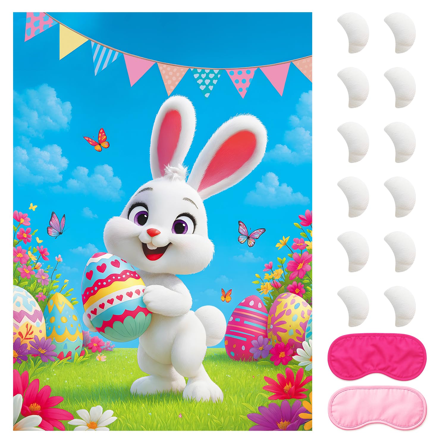 Photo 1 of **2 PACKS**Pin on The Bunny, Easter Party Games, Party Decorations Supplies Activities