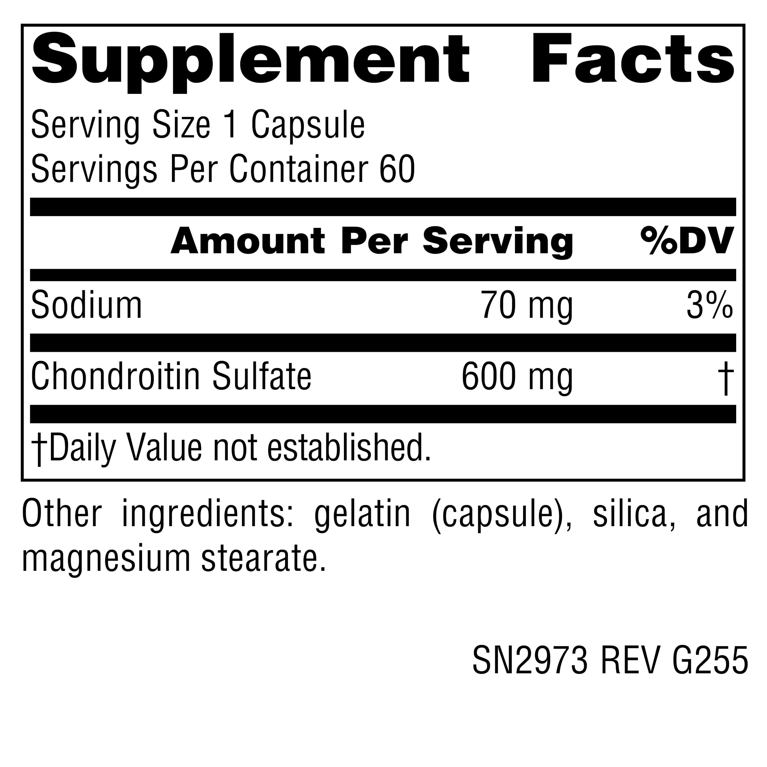 Source Naturals Chondroitin Sulfate, 600 mg - 60 Capsules — Amazon image 2