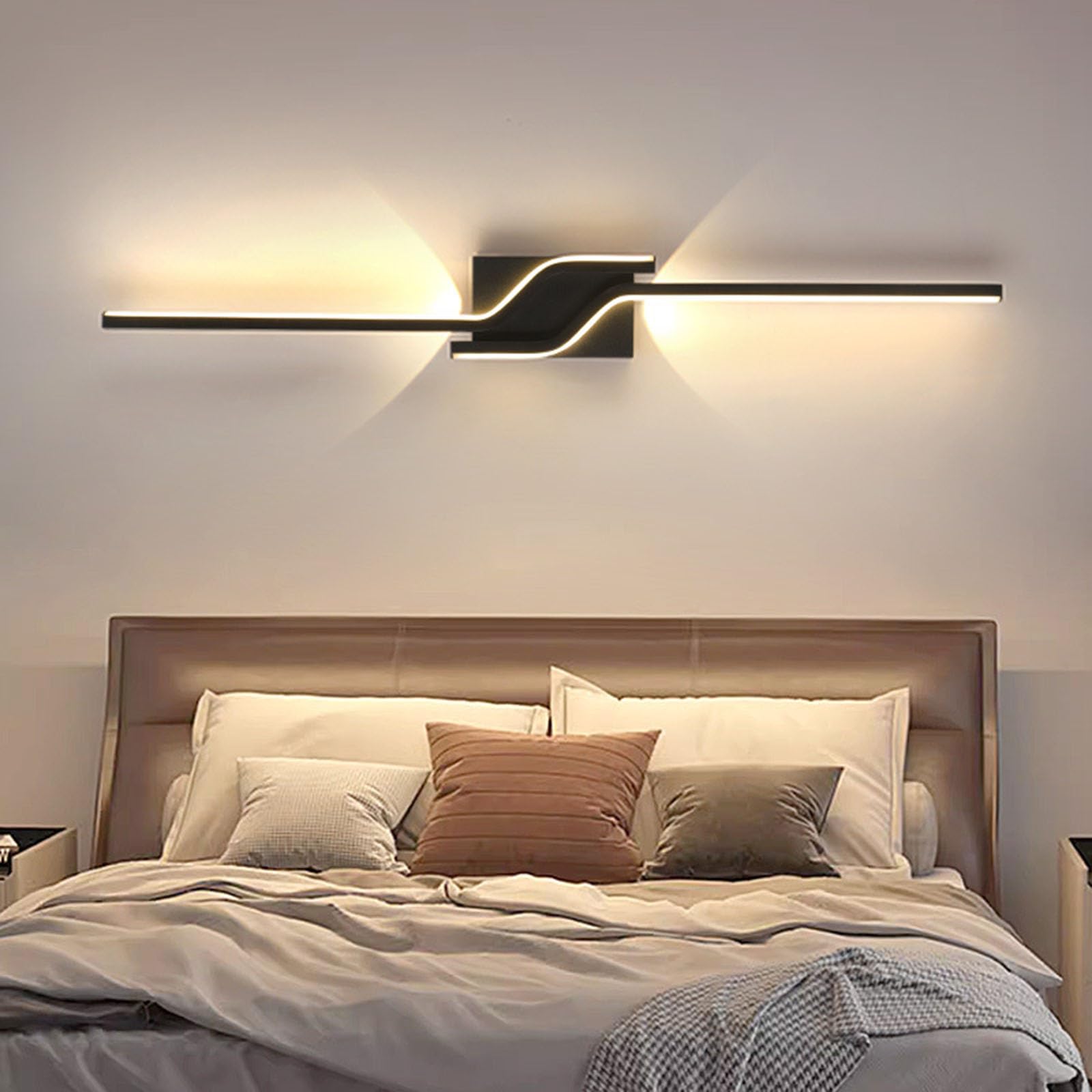 SMCCYYSD Wall Sconce Lamp, Aluminum Wall-Mounted Lighting Fixture for Bedroom, Living Room, Bedside, Stairs, Hallway