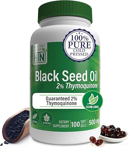 Miniatura 2 de Health Thru Nutrition Aceite de orégano  Aceite de semilla negra premium  Alta potencia  Probado por terceros