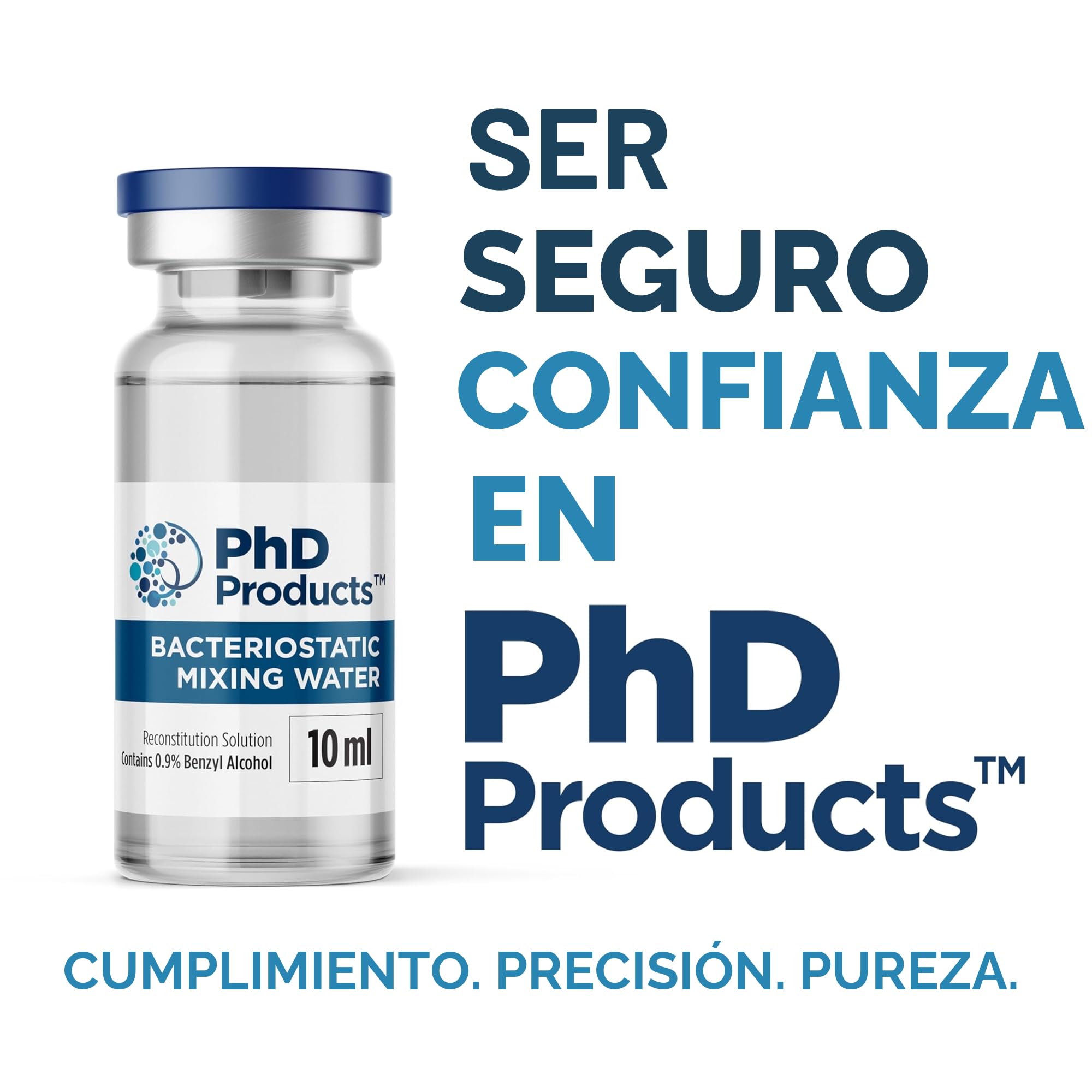 Diluyente Bacteriostático 10 ml Solución de Reconstitución Ultra Limpia Laboratorio UE