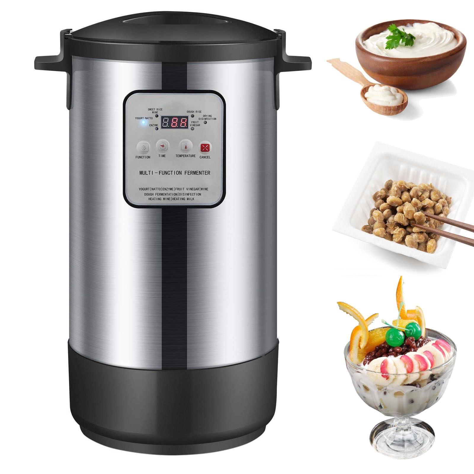 Macchina Per Lievitazione Impasti 5L - Fermentatore Per Pane, Yogurt E Sapone Con Timer 24h